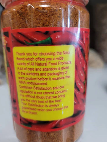 NINA - GROUND HOT PEPPER/ CHILI PEPPERS/ 6.5OZ (0.4LBS) image 1