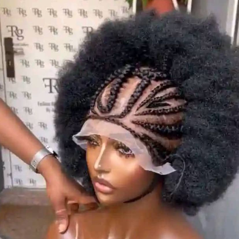 HANDMADE BRAIDED WIG - NO.B4 (1.1LBS) image 0