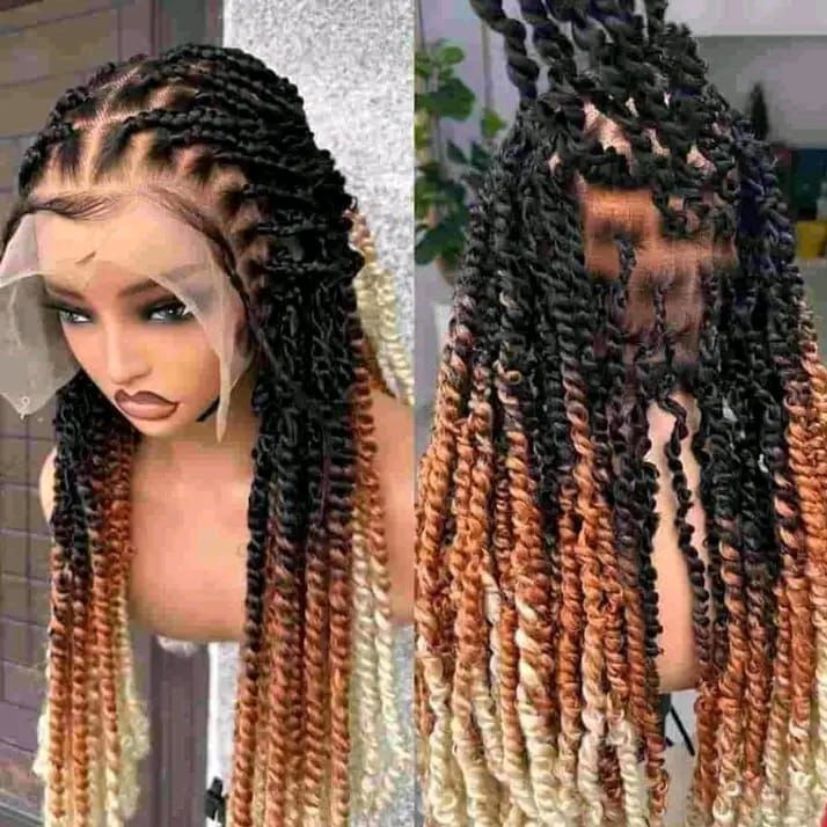 HANDMADE BRAIDED WIG - NO.B13 (1.1LBS) image 0