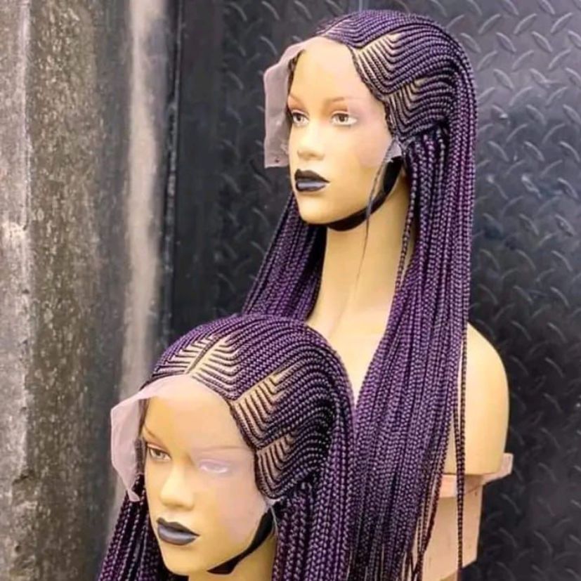 HANDMADE BRAIDED WIG - NO.B8 (1.1LBS) image 0